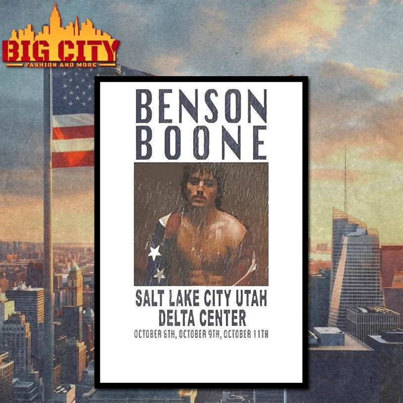 Benson Boone Salt Lake City Utah Delta Center shirts