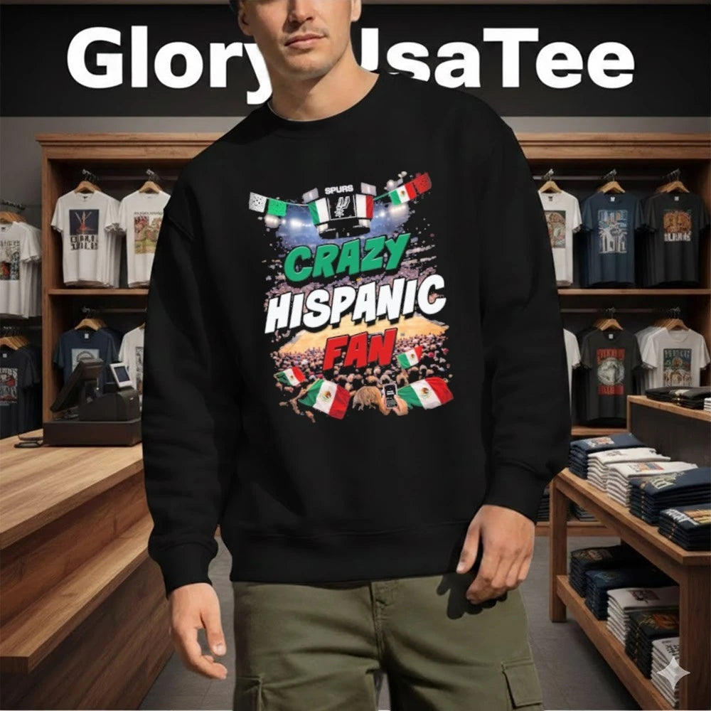 Crazy Hispanic Fan Graphic Shirt