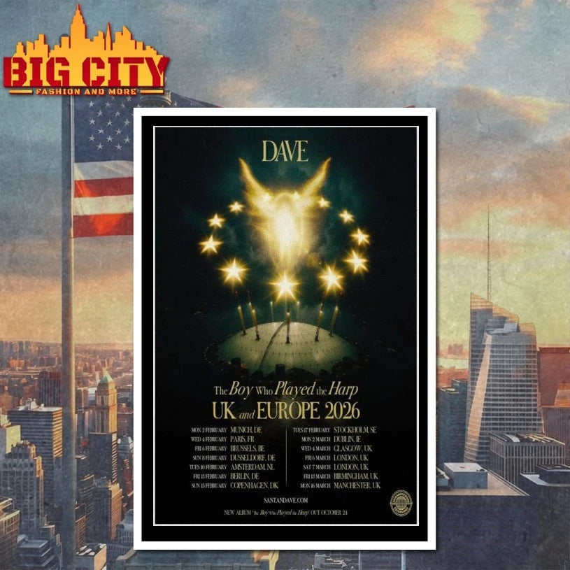 Dave UK European Tour 2026 Poster Shirt