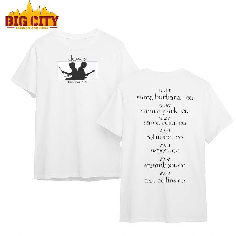 Dawes Duo Tour 2025 Two Sided Shirt