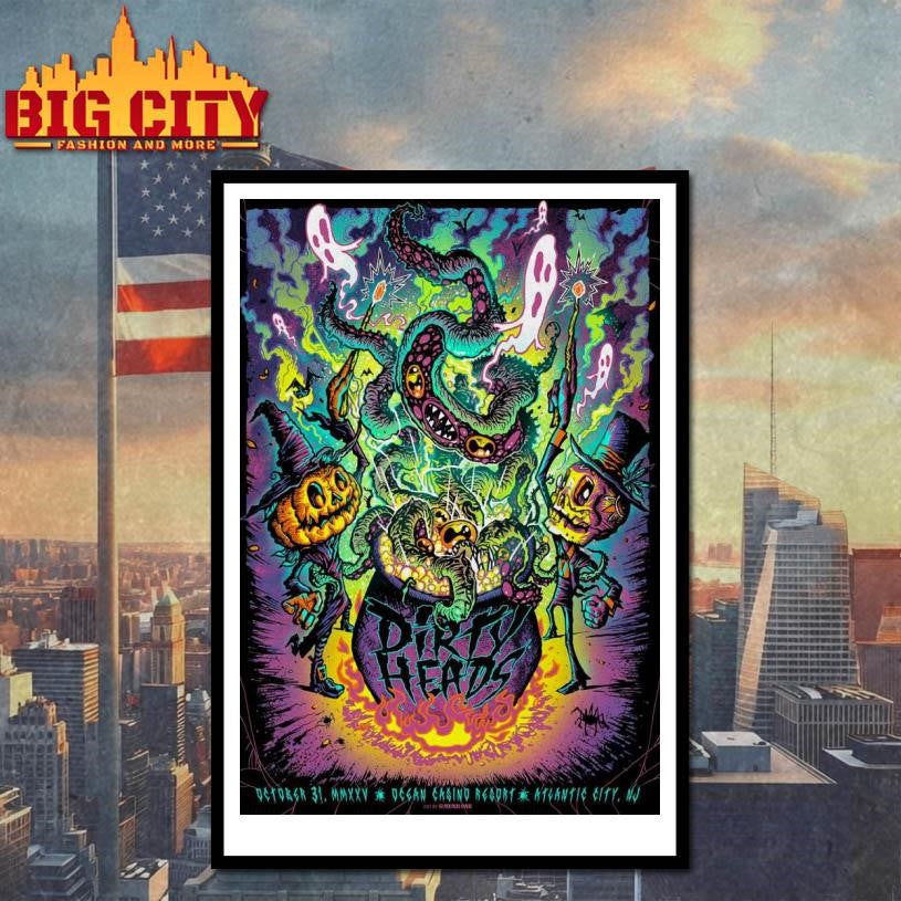 Dirty Heads October 31 2025 Ocean Casino Resort Atlantic City, NJ Poster Shirt