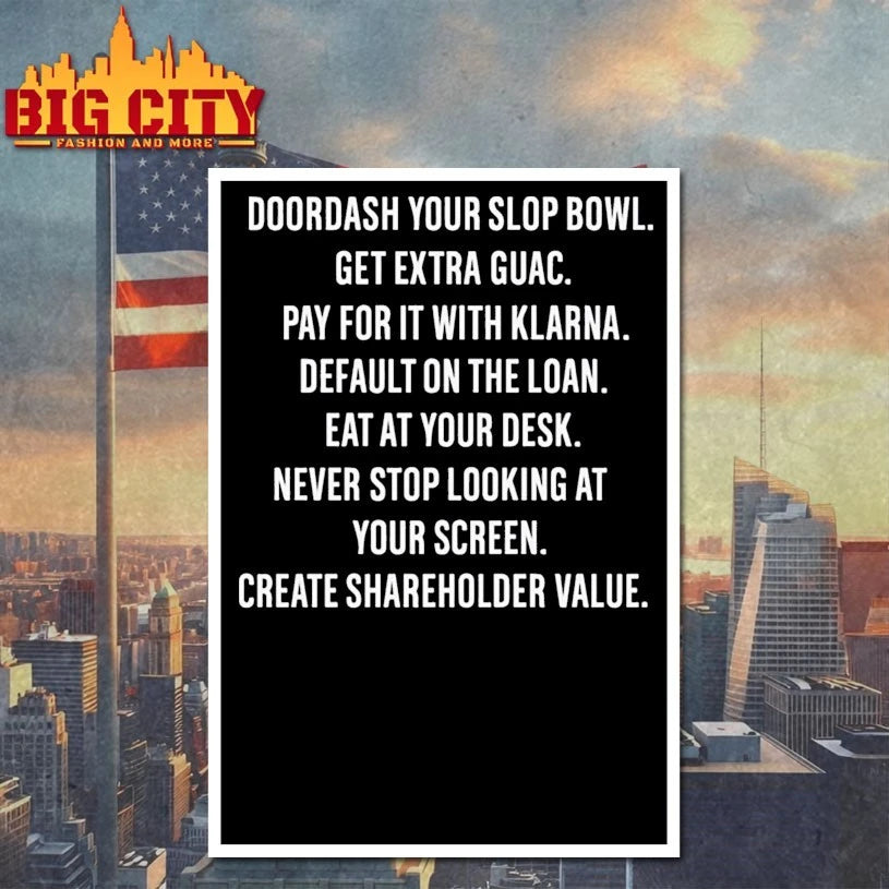 Doordash Your Slop Bowl Get Extra Guac Pay For It With Klarna Shirt