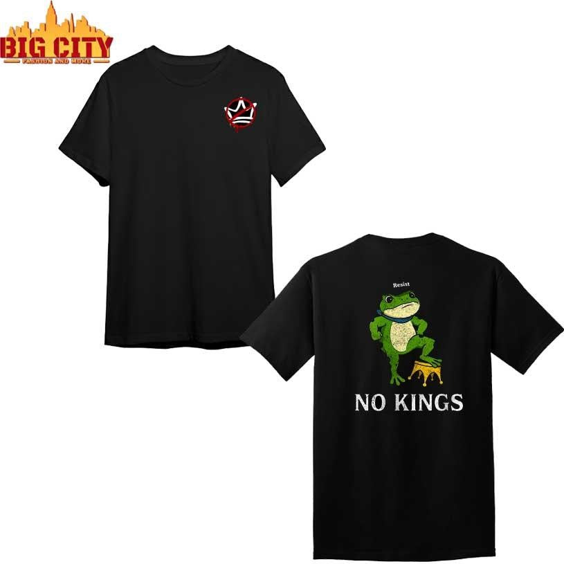 Freedom Portland Frog Resist No Kings 2025 New Two Sided Shirt