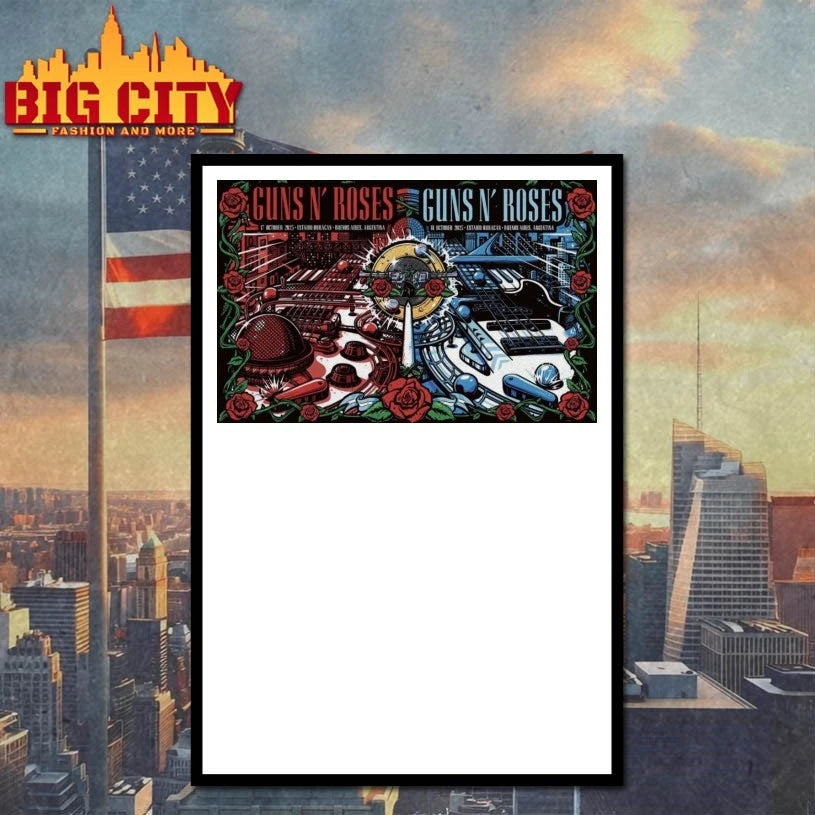 Guns N Roses Fall Tour Oct 17-18 2025 Estadio Tomás Adolfo Ducó, Buenos Aires Poster Shirt
