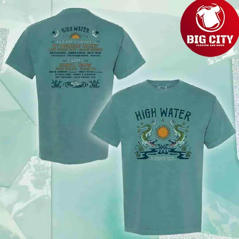 High Water Festival 2026 North Charleston South Carolina At Riverfront Park On April 18-19 Swamp Gator Lineup Shirt