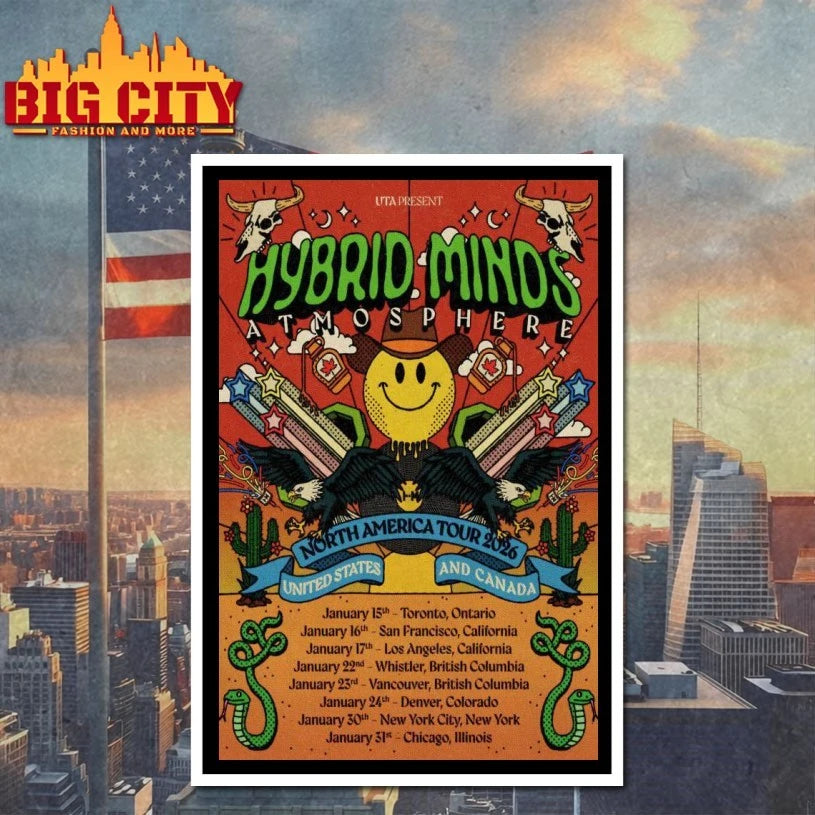 Hybrid Minds Atmosphere USA & Canada 2026 Tour Poster Shirt
