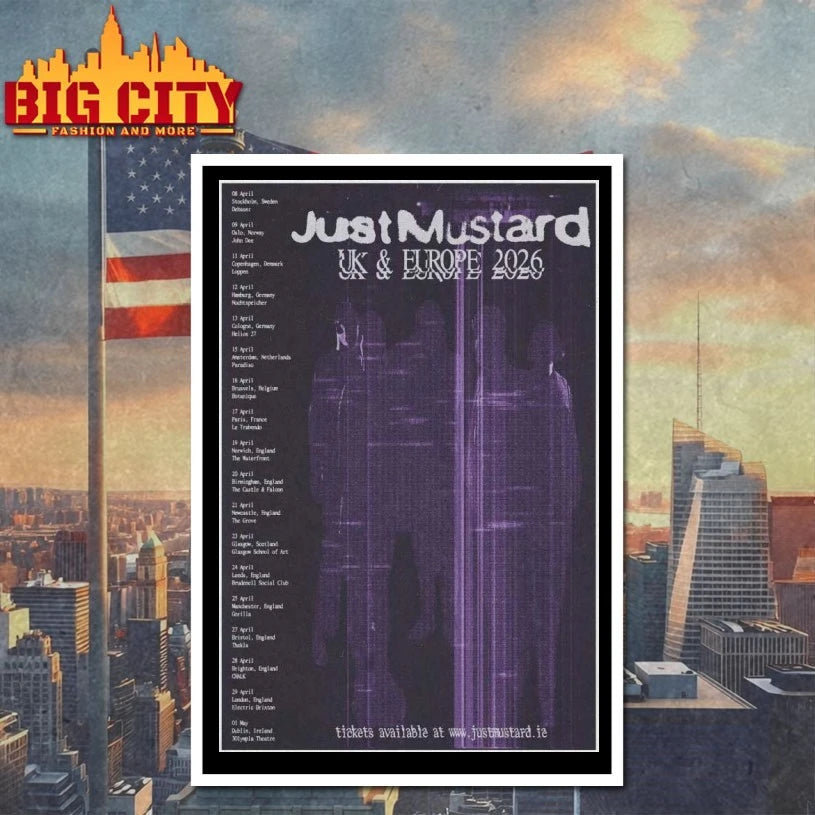 Just Mustard UK & Europe 2026 Poster Shirt