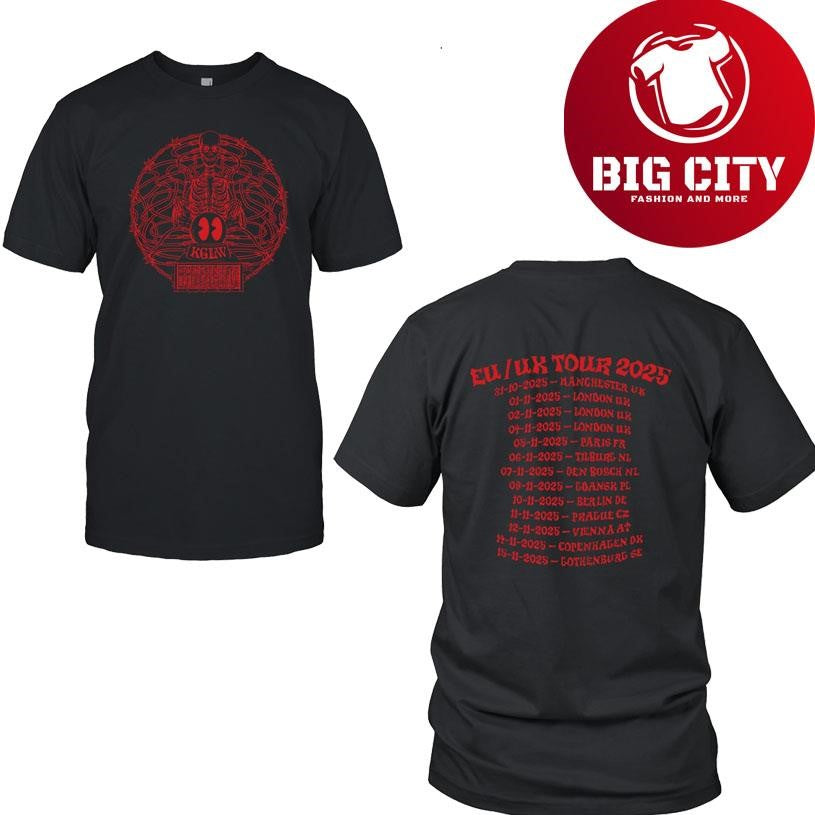 King Gizzard & The Lizard Wizard Europe & UK 2025 Two Sided Shirt