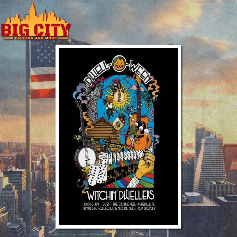 Kitchen Dwellers Oct 31-Nov 1 2025 Asheville NC Halloween Shows Poster Shirt