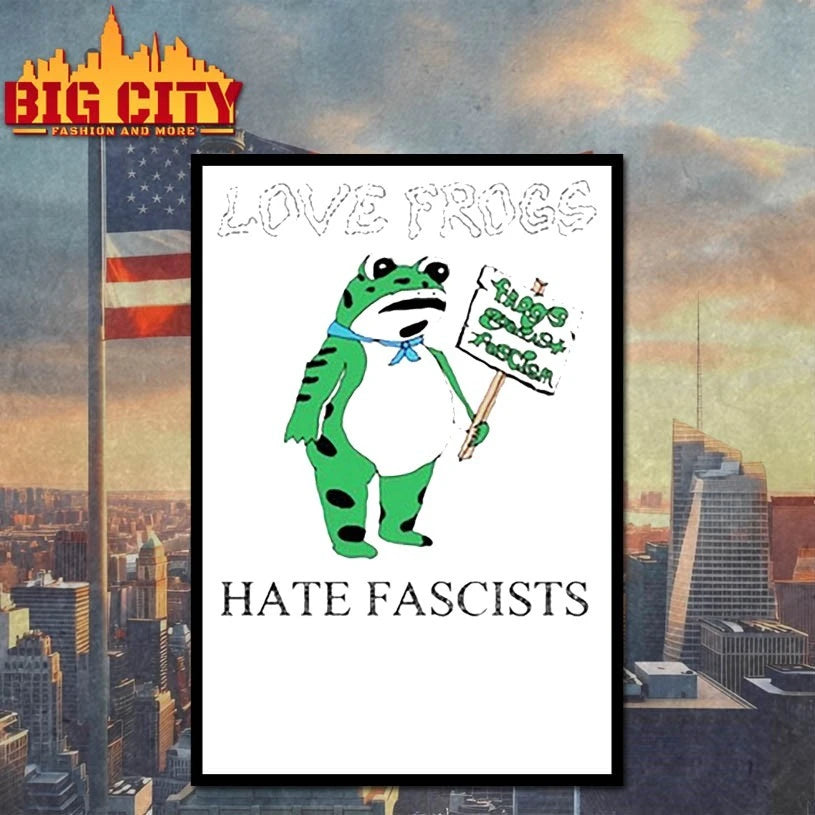 Love Frogs Hate Fascism Tour Shirt