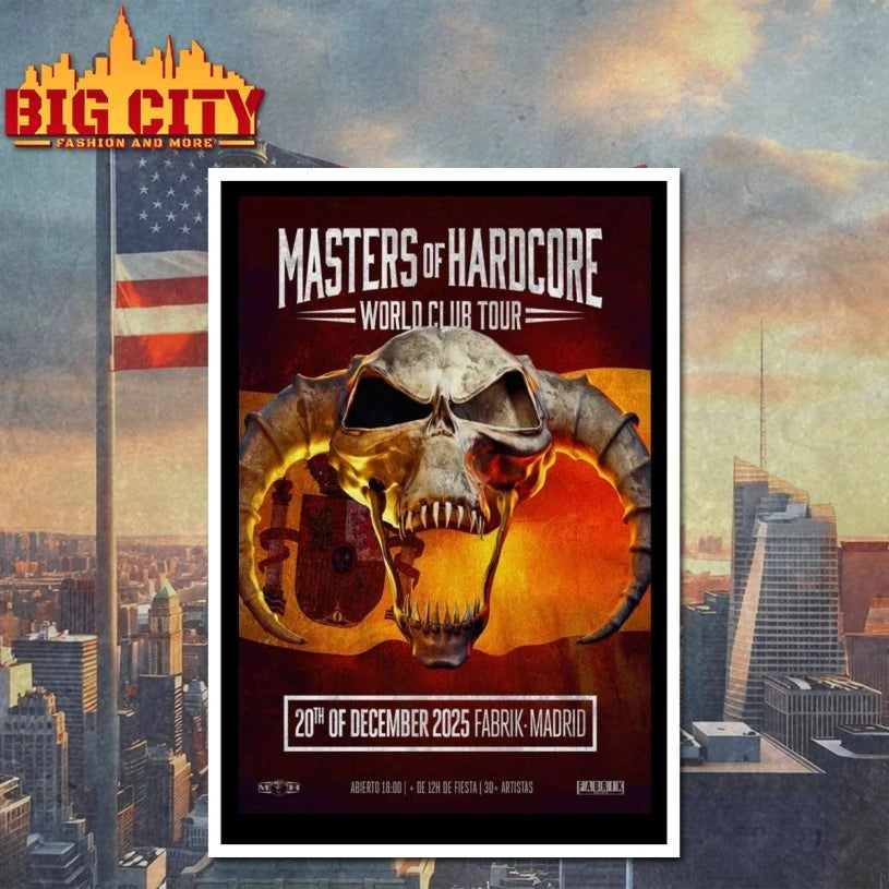 Masters of Hardcore December 20 2025 Fabrik Madrid Poster shirt