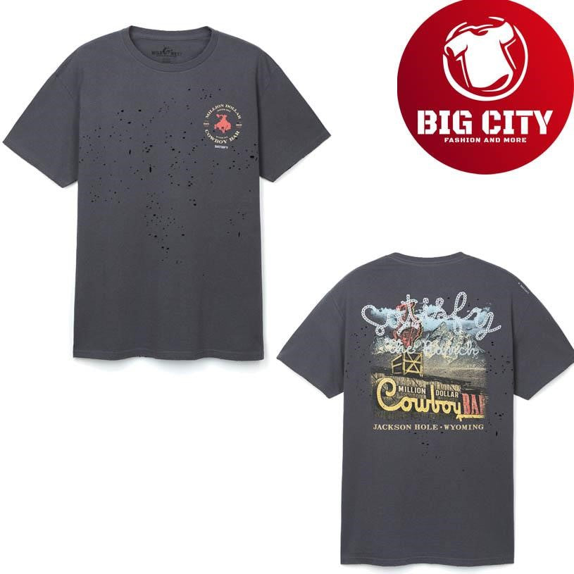 Million Dollar Cowboy Bar shop in Jackson Hole Wyoming Two Sided Shirt