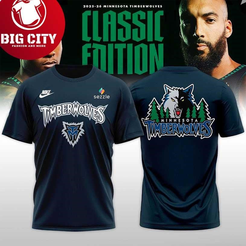 Minnesota Timberwolves Trees Uniform 2025 New Two Sided Shirt