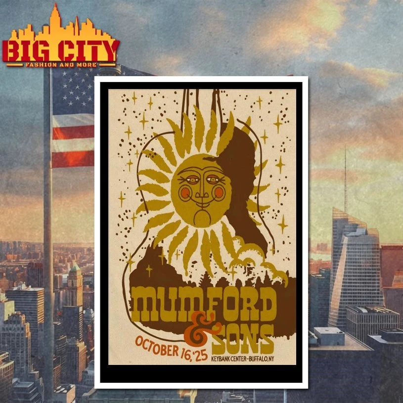 Mumford & Sons At KeyBank Center In Buffalo, NY On Oct 16, 2025 Poster Shirt