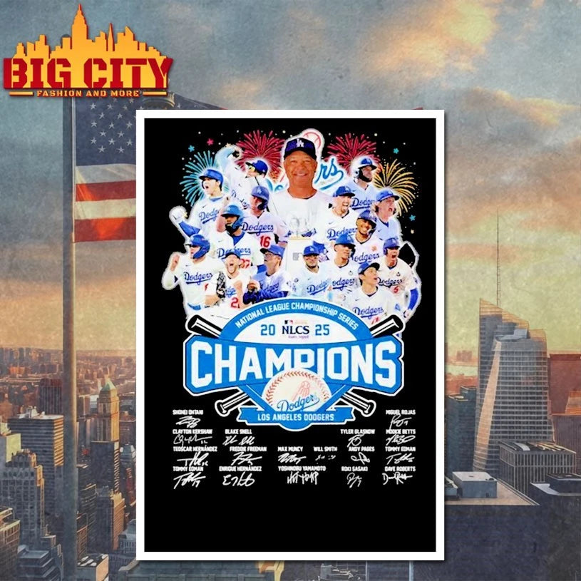 National League Championship Series 2025 NLCS Champions Los Angeles Dodgers all members Shirt