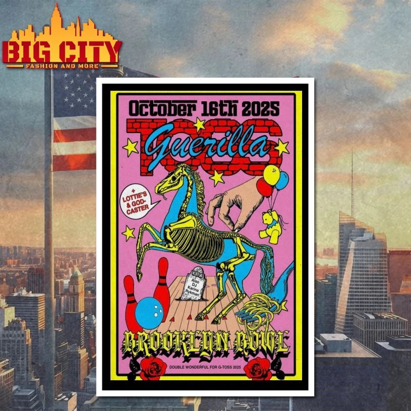 New York Guerilla Toss Brooklyn Bowl Poster Shirt