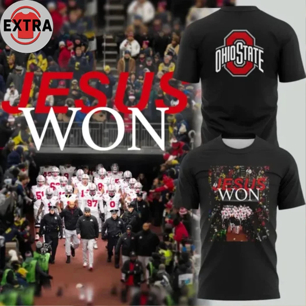 Official Jesus Won Ohio State Football Graphic Special Edition Hoodie Shirt