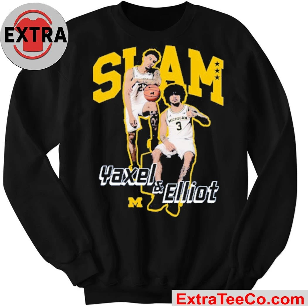 Official SLAM Yaxel Lendeborg & Elliot Cadeau Remix Heavy Michigan Shirt