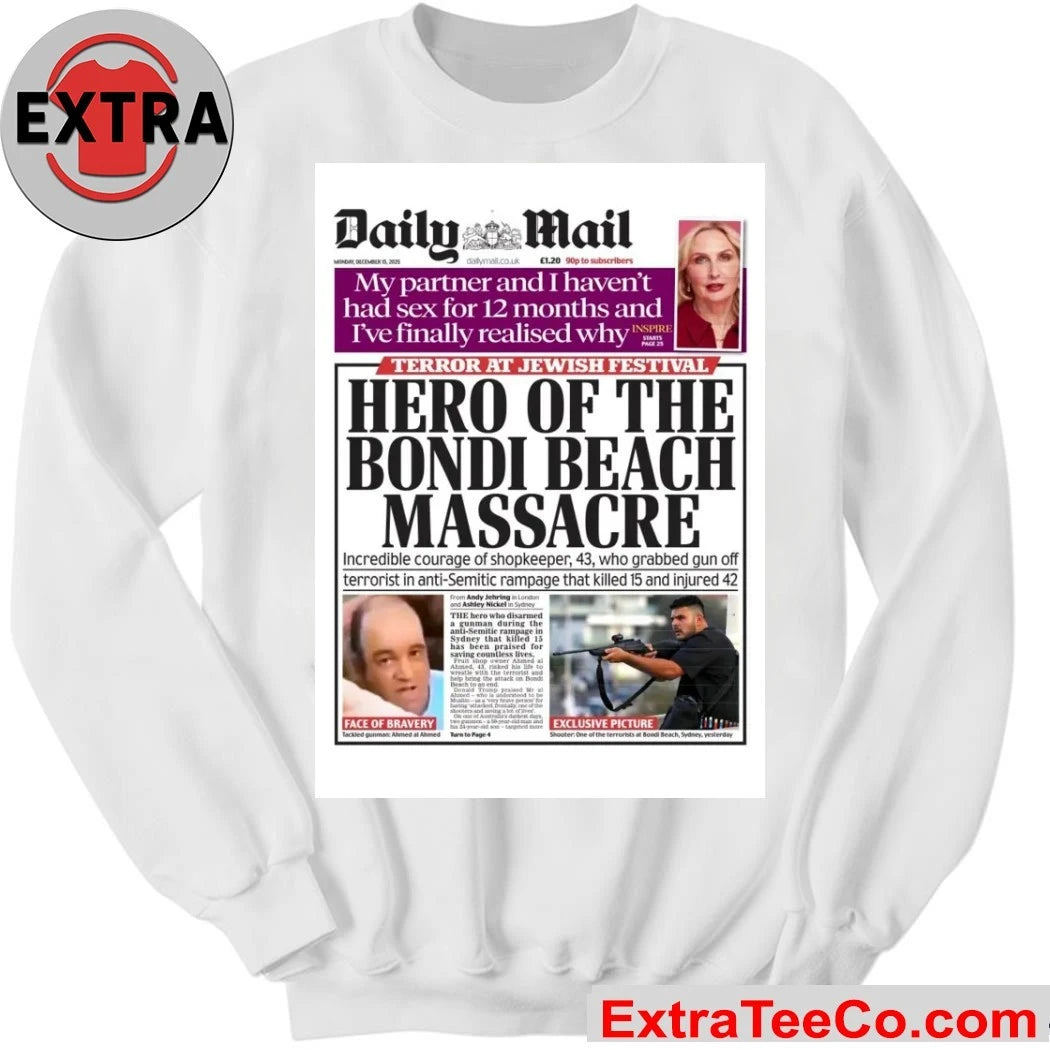 Official The Daily Mail, in its December 15, 2025 issue, reported on a horrific terrorist attack at Bondi Beach, Sydney Shirt