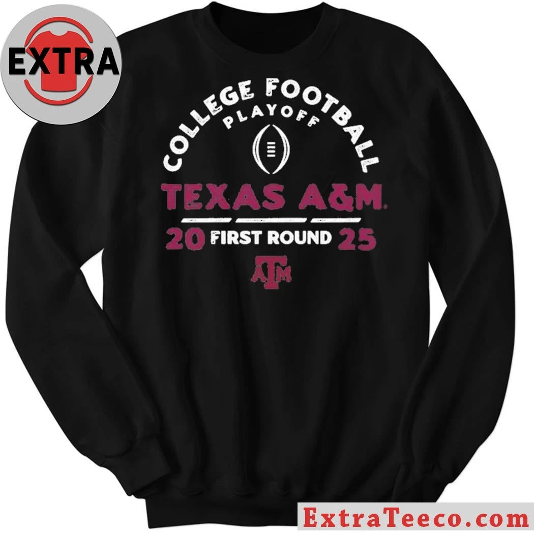 Original College Football Playoff 2025 First Round Texas A&M Aggies Logo Shirt