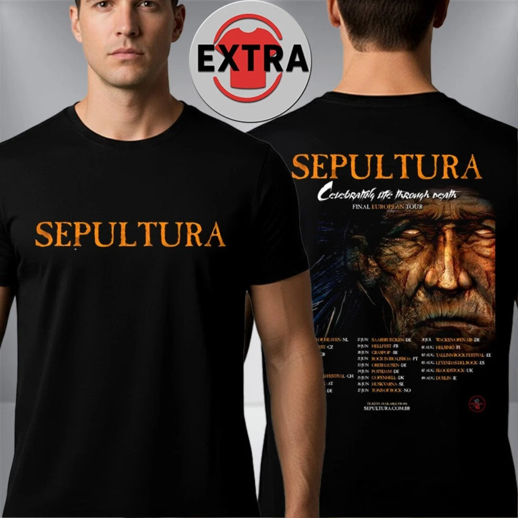 Original Sepultura’s final European tour Celebrating Life Through Death Farewell Tour 2024-2025 Shirt