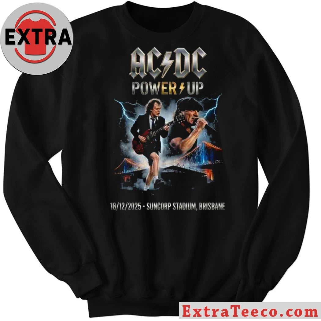 Original The AC DC PWR UP 2025 tour event in Brisbane, Australia a performance by the legendary rock band at Suncorp Stadium on December 14th and 18th, 2025 Shirt