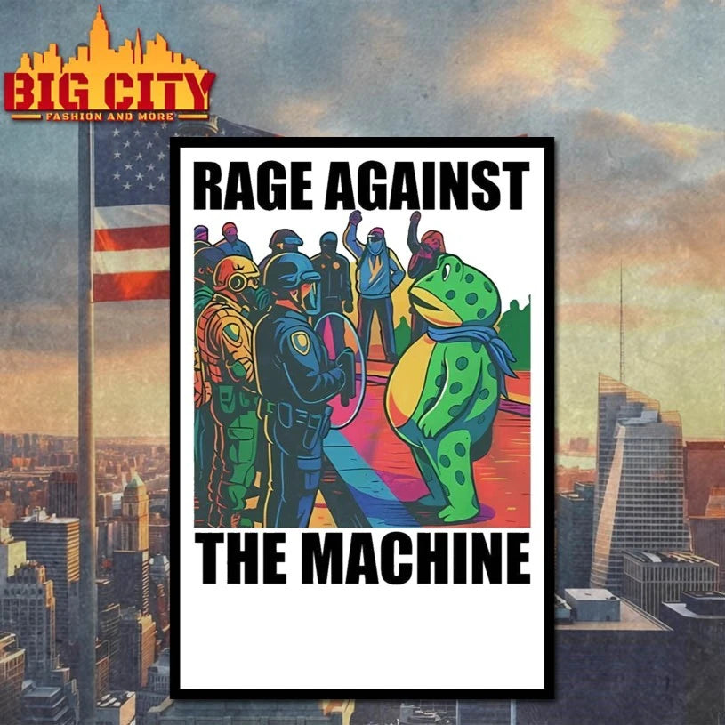 Portland Frog Colors Rage Against The Machine Shirt
