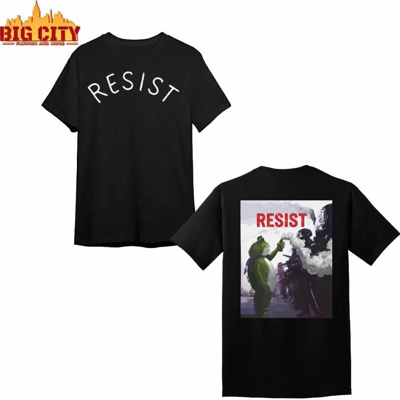 Portland Frog Protest Resist Poster Shirt