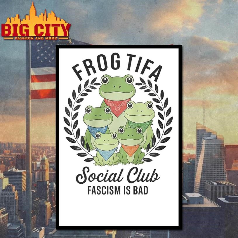 Portland Frog tifa social club fascism is bad 2025 Shirt