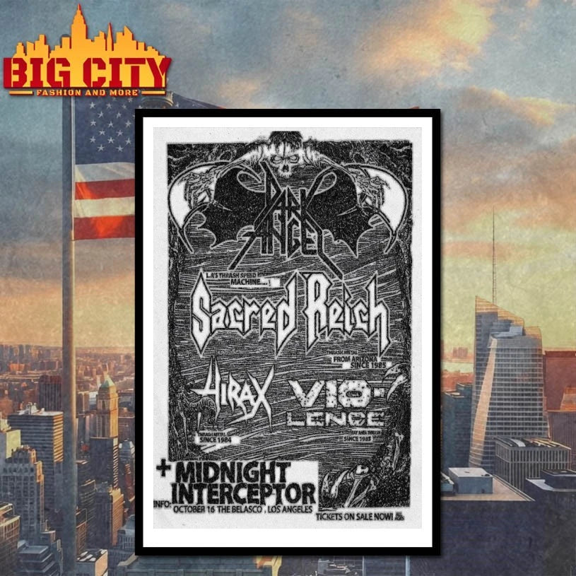 Sacred Reich 10.6.2025 Los Angeles CA Poster Shirt