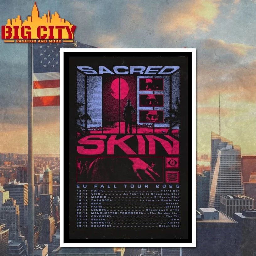 Sacred Skin US Fall Tour 2025 Poster shirt