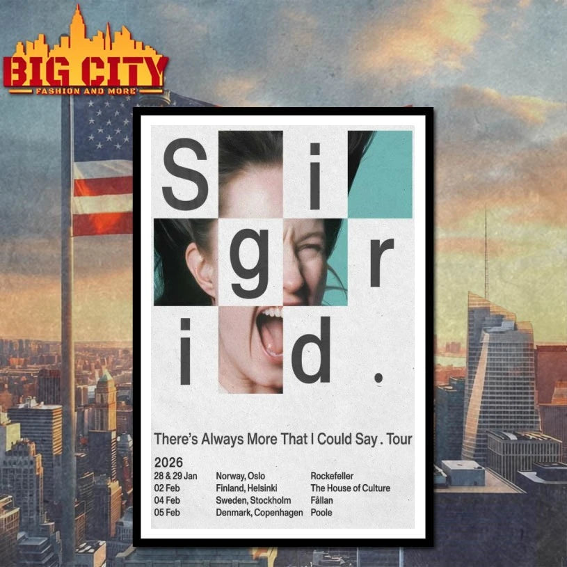 Sigrid Tour UK & Europe 2026 Poster shirt