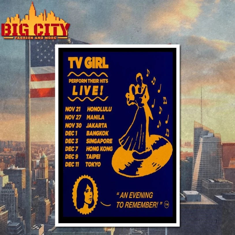 TV Girl November & December 2025 Tour 2025 Poster shirt