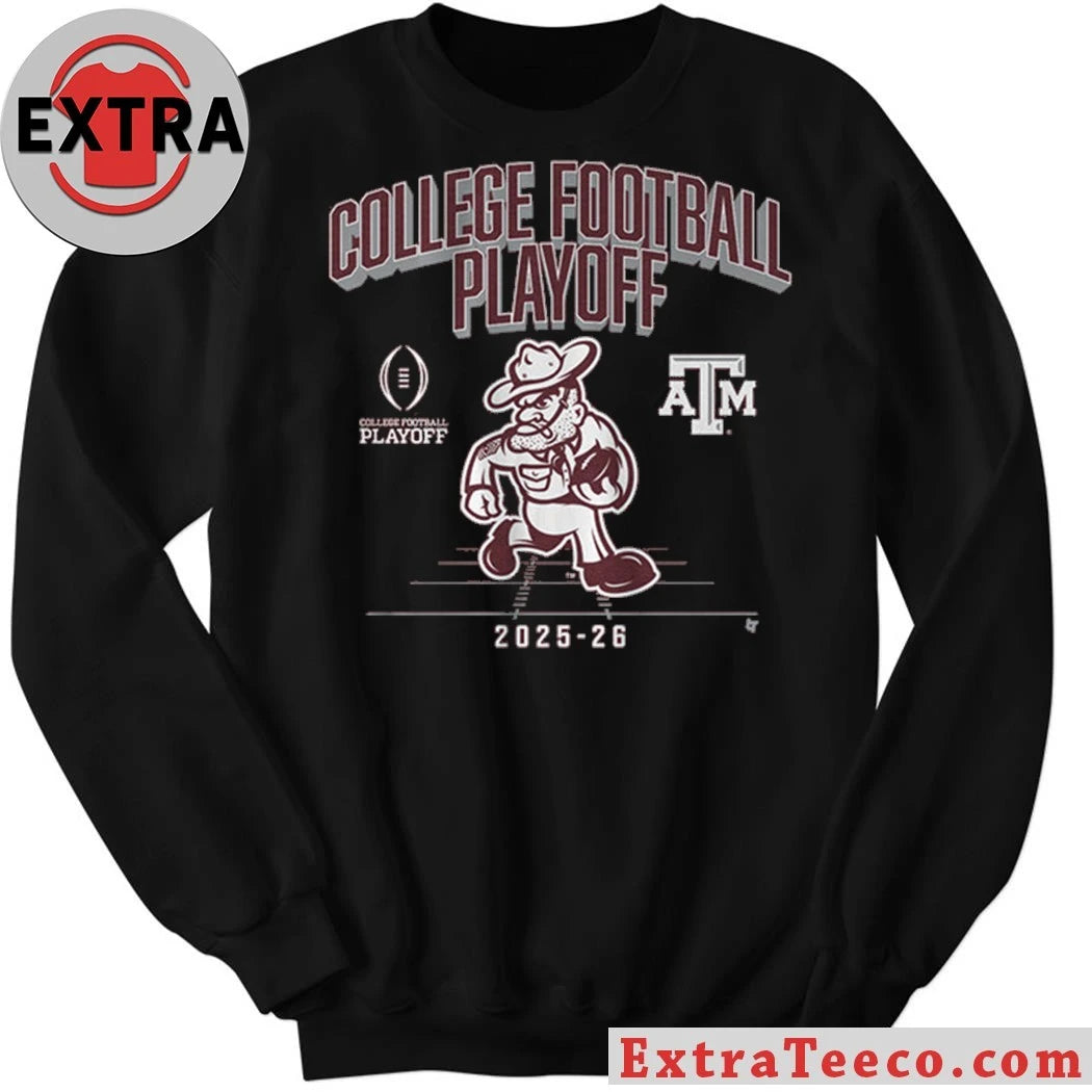Texas A&M Football 2025-26 College Football Playoff Mascot T-Shirt