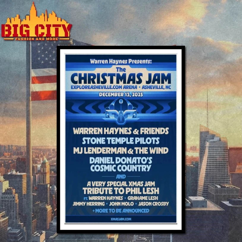 The Christmas Jam Asheville, NC December 13 2025 Poster Shirt
