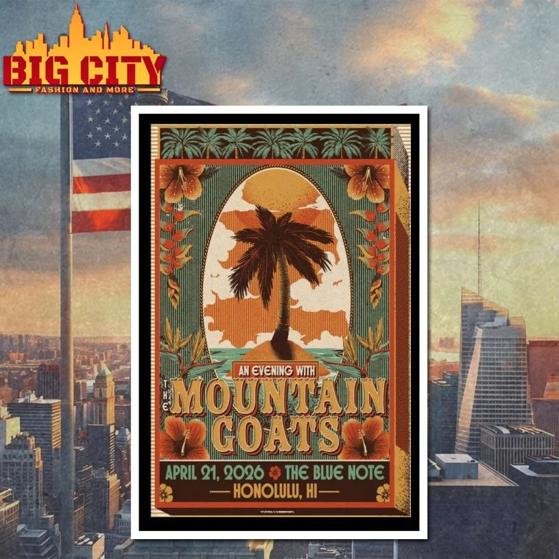 The Mountain Goats April 21 2026 The Blue Note Honolulu, HI Poster Shirt