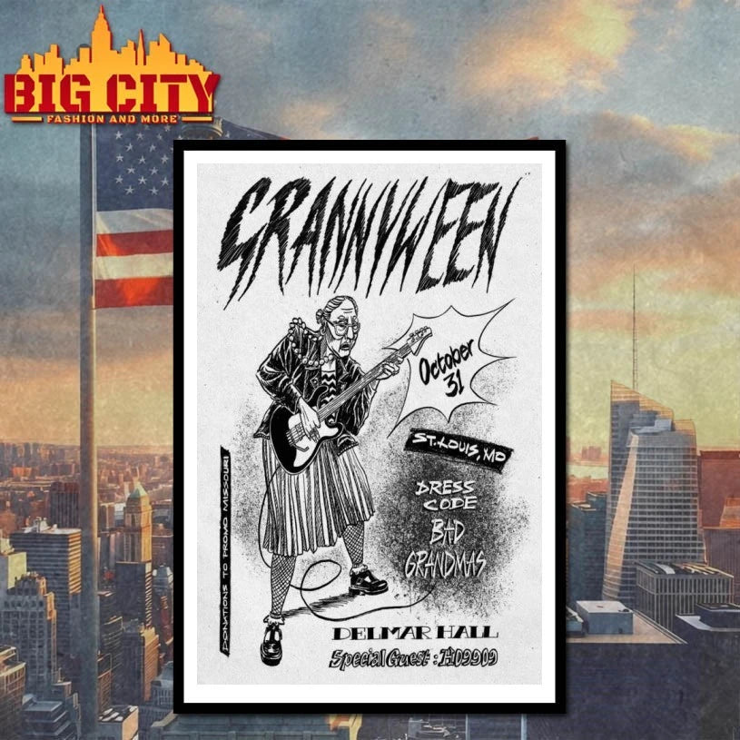 Top Grannyween October 31 2025 Delmar Hall, St. Louis, MO Poster shirt