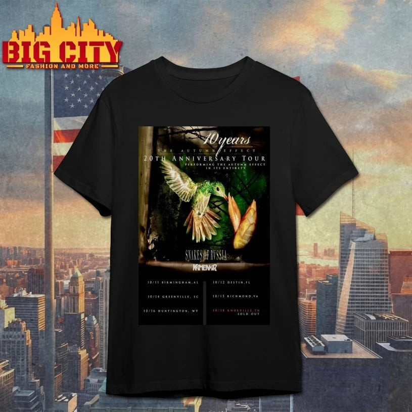 10 Years The Autumn Effect 10th Anniversary Tour 2025 October Poster Shirt