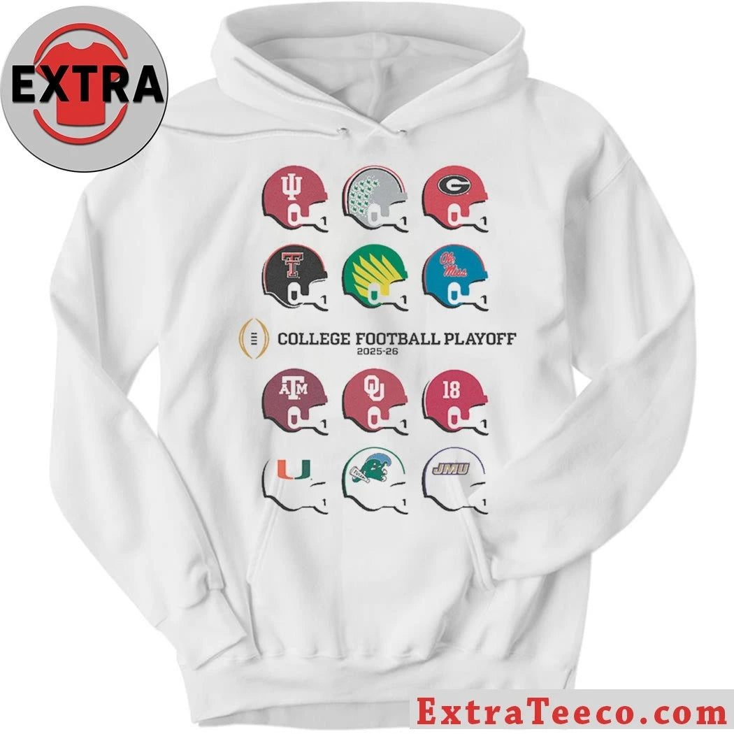 2025 CFP Field Toy Team Helmets Shirt Celebrating the expansion of the College Football Playoff (CFP) for the 2025-26 season Tee