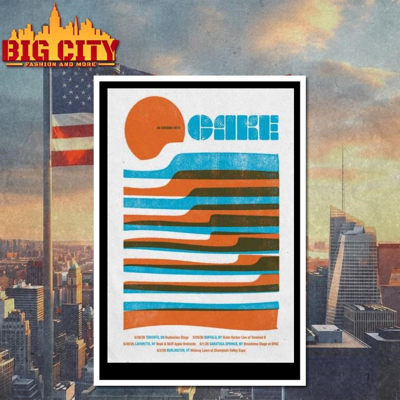 2026 Summer Tour Cake Band Poster Shirt