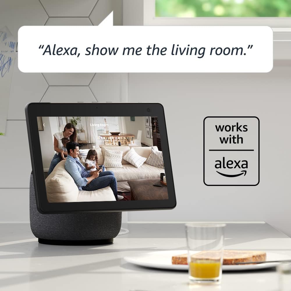 Blink Mini - Compact indoor plug-in smart security camera, 1080p HD video, night vision, motion detection, two-way audio, easy set up, Works with Alexa – 1 camera (White)