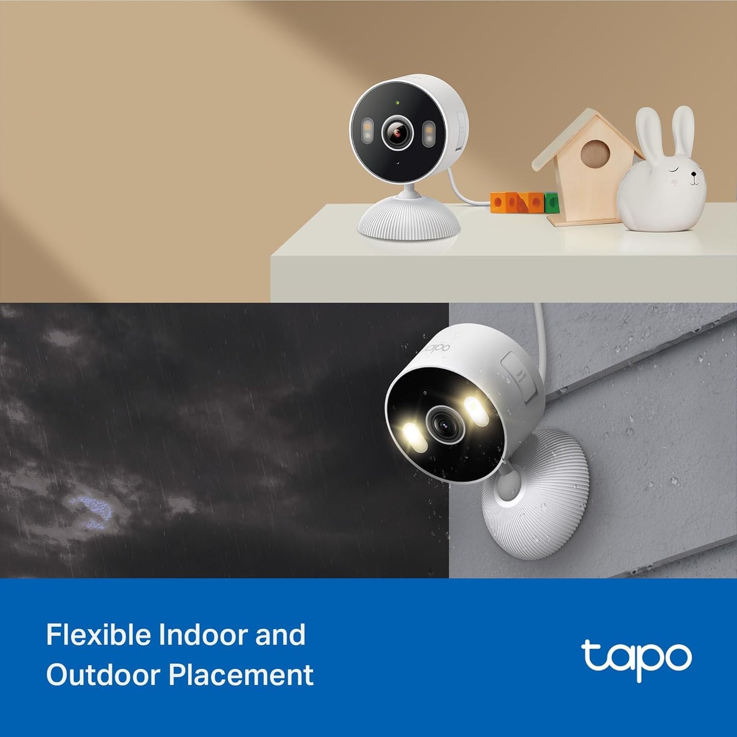 Tapo 2K Indoor Security Camera for Baby Monitor, Dog Camera w/Motion Detection, 2-Way Audio Siren, Night Vision, Cloud & SD Card Storage(Up to 512GB), Works w/Alexa & Google Assistant C110