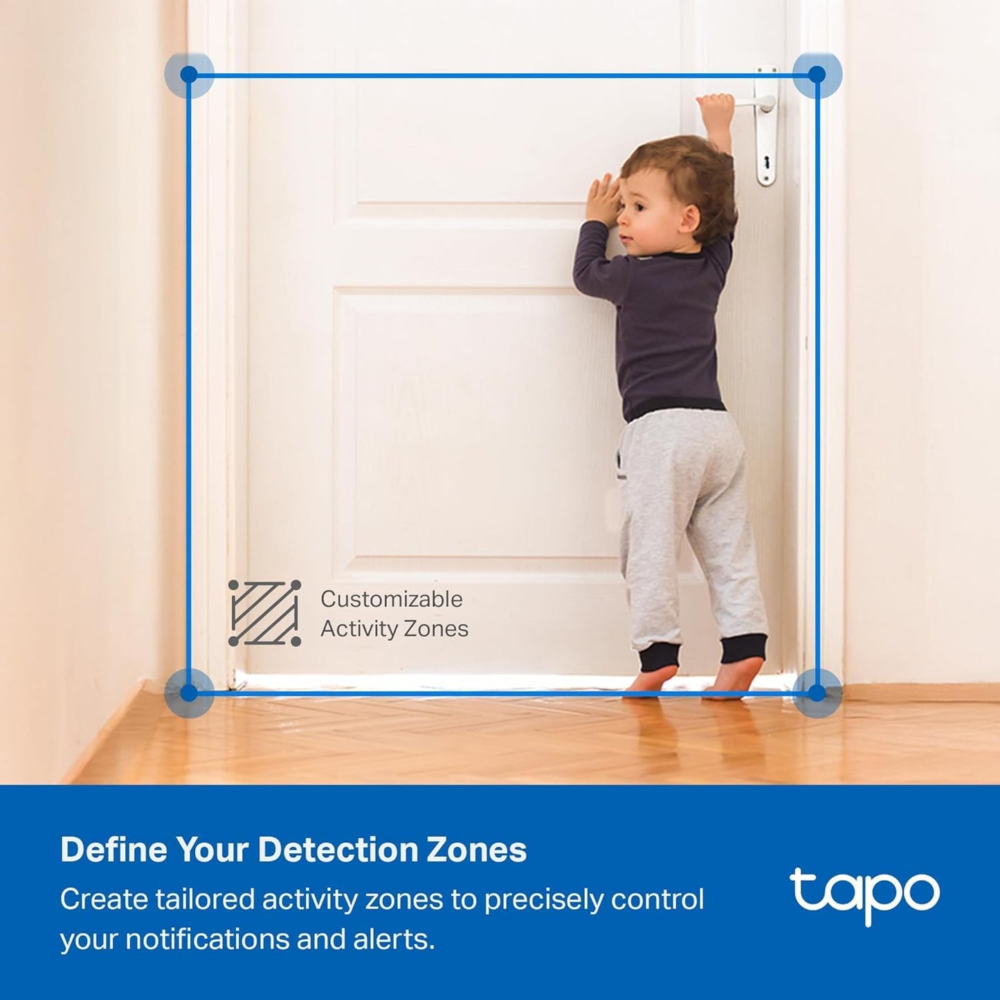 Tapo 2K Indoor Security Camera for Baby Monitor, Dog Camera w/Motion Detection, 2-Way Audio Siren, Night Vision, Cloud & SD Card Storage(Up to 512GB), Works w/Alexa & Google Assistant C110