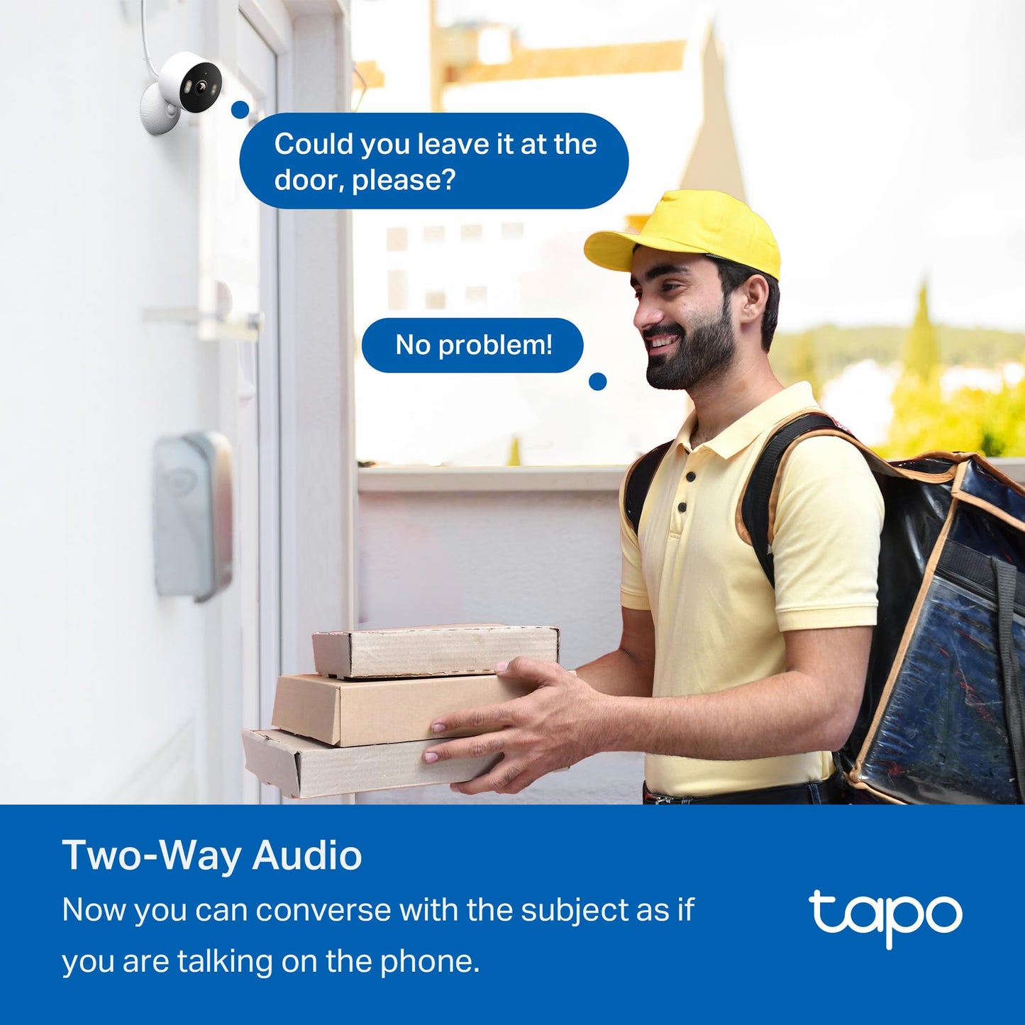 Tapo 2K Indoor Security Camera for Baby Monitor, Dog Camera w/Motion Detection, 2-Way Audio Siren, Night Vision, Cloud & SD Card Storage(Up to 512GB), Works w/Alexa & Google Assistant C110