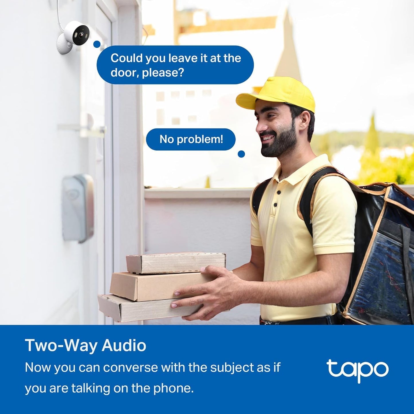Tapo 2K Indoor Security Camera for Baby Monitor, Dog Camera w/Motion Detection, 2-Way Audio Siren, Night Vision, Cloud & SD Card Storage(Up to 512GB), Works w/Alexa & Google Assistant C110