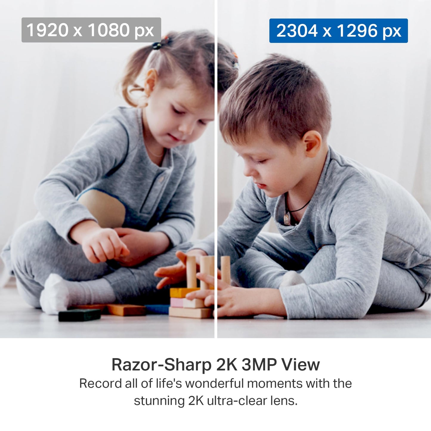 Tapo TP-Link 2K Pan Tilt Security Camera for Baby Monitor, Dog Camera w/Motion Detection, 2-Way Audio Siren, Night Vision, Cloud &SD Card Storage (Up to 256 GB), Works with Alexa & Google Home (C210)