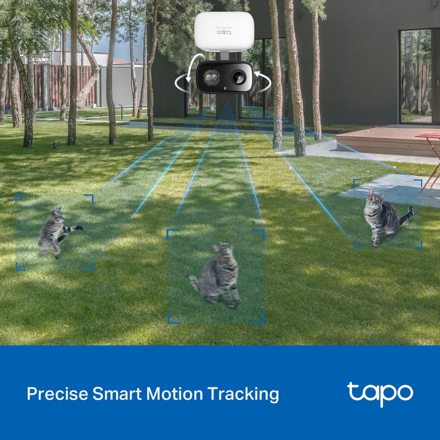 Tapo TP-Link 2K Pan Tilt Security Camera for Baby Monitor, Dog Camera w/Motion Detection, 2-Way Audio Siren, Night Vision, Cloud &SD Card Storage (Up to 256 GB), Works with Alexa & Google Home (C210)