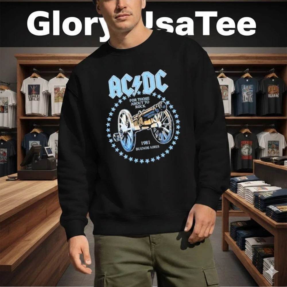 AC DC Merch Argentina PWR Up World Tour 2026 At Estadio River Plate In Buenos Aires Argentina On 23 27 31 March 2026 We Salute You Shirt