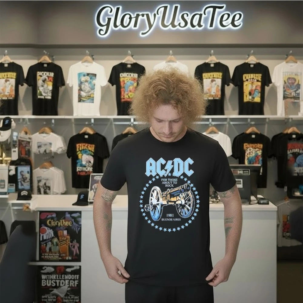 AC DC Merch Argentina PWR Up World Tour 2026 At Estadio River Plate In Buenos Aires Argentina On 23 27 31 March 2026 We Salute You Shirt