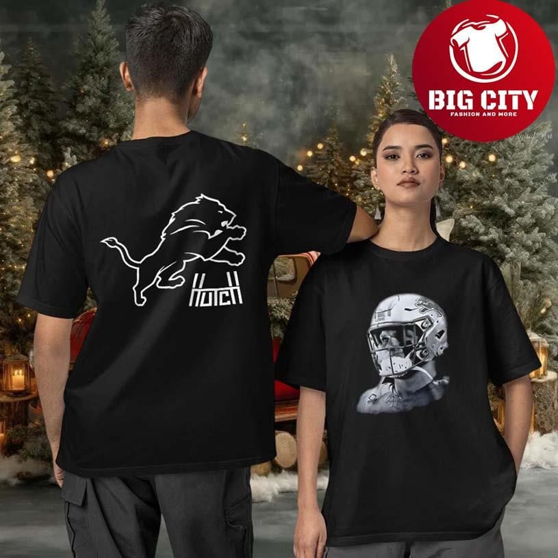 Aidan Hutchinson Charcoal House of Hutch Detroit Lions 2025 New Two Sided Shirt
